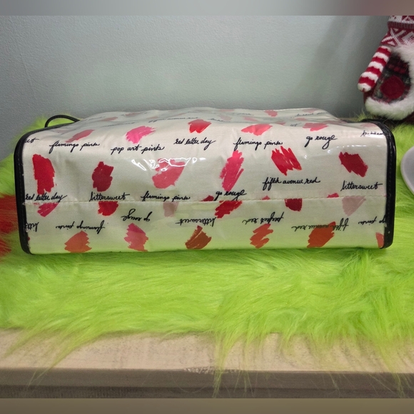 Kate Spade "Lipstick Swatch"  PVC coated makeup travel case(Set Of 2)- EUC - Picture 8 of 16